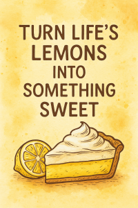 turn life's lemons into something sweet