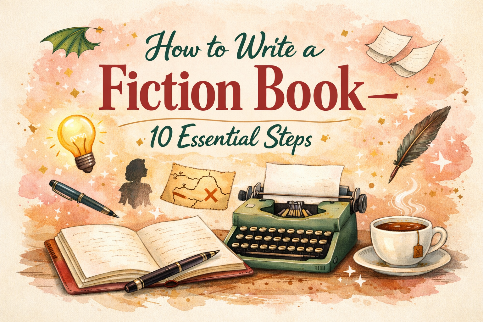 How to Write a Fiction Book: 10 Essential Steps for Aspiring Authors ...