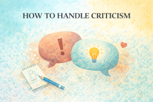 how to handle criticism
