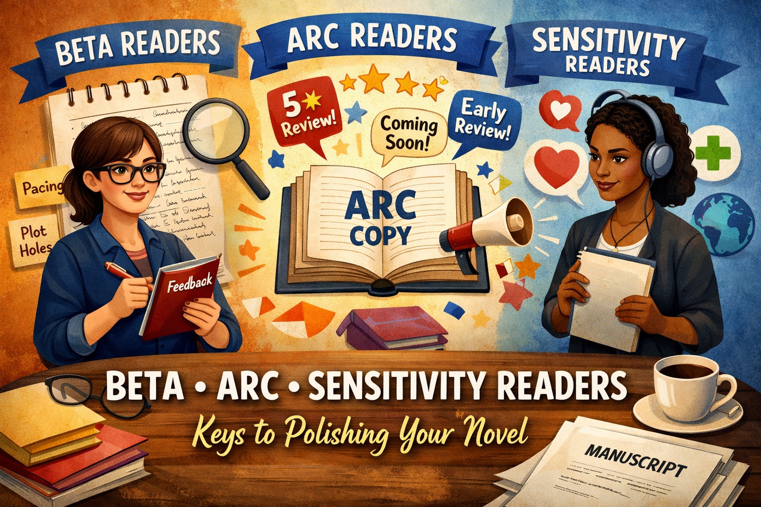 The Role of Beta Readers, ARC Readers and Sensitivity Reader