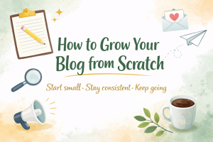 how to grow a blog from scratch