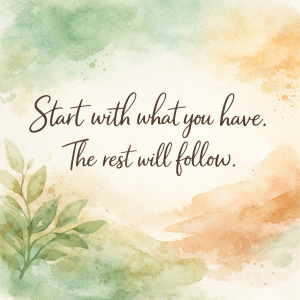 how to start when you feel stuck