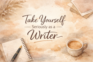 take yourself seriously as a writer