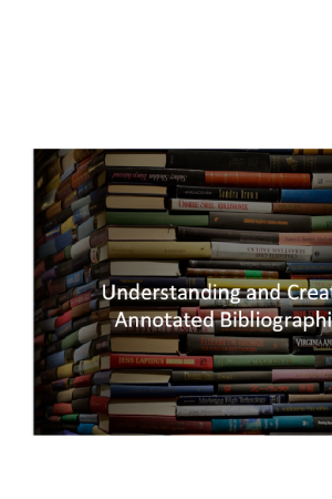 annotated bibliographies