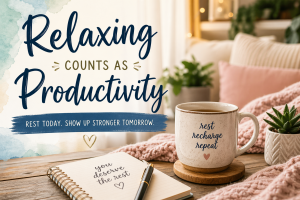 relaxing counts as productivity