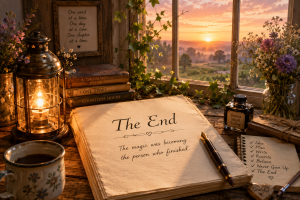 typing the end