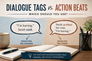 dialogue tags action beats